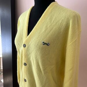 JCPenney “The Fox Sweater” Yellow Cardigan